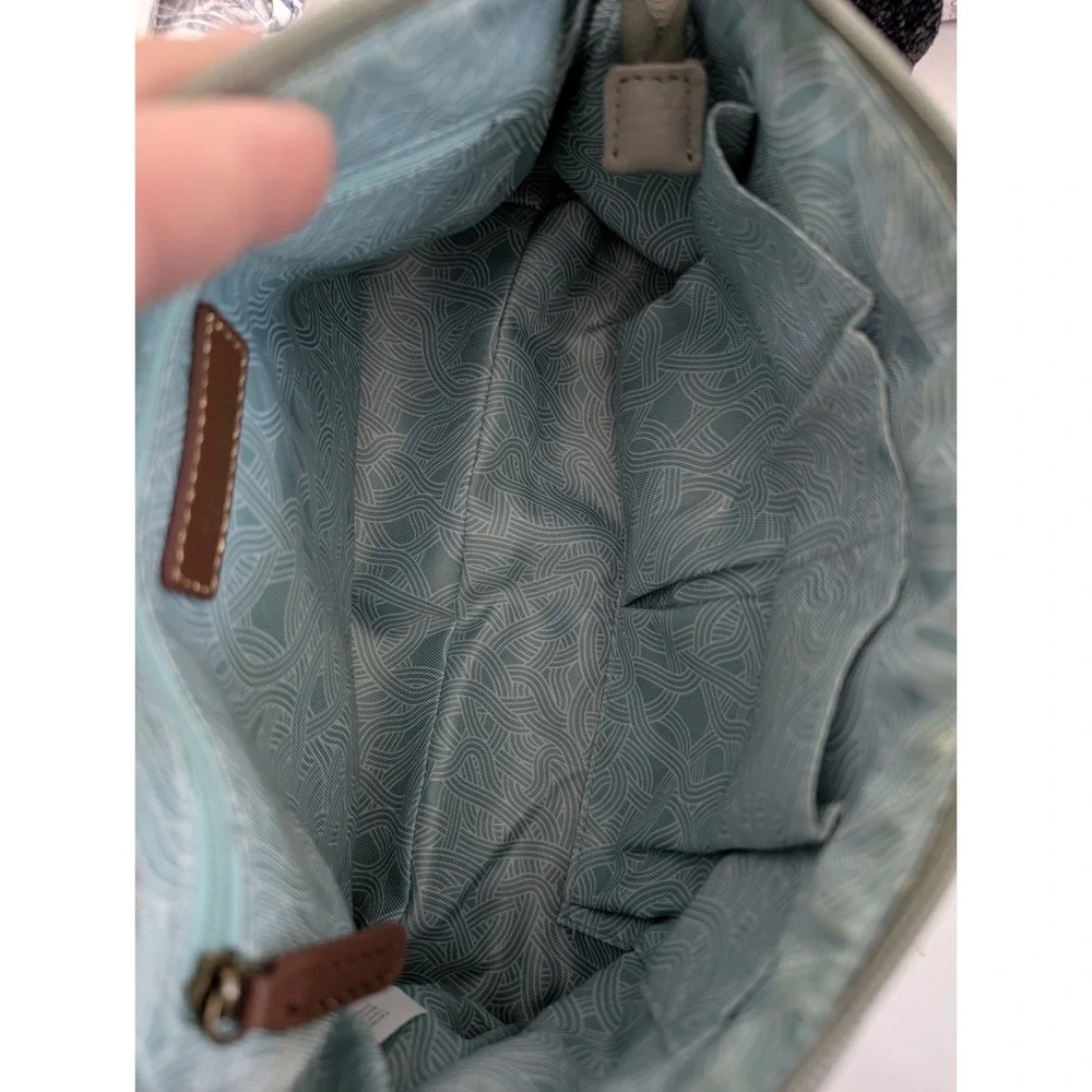 THE‎ SAK Iris Hobo Pebbled Leather Gray Antique Hardware Chic 12x9x5
